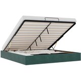 vidaXL Otomanski posteljni okvir brez vzmetnice Temno zelena 160x200cm | Shoptok.si