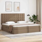  Krevet s od storage s madracem Kapućino 200 x 200 cm Lažna koža | shoptok.hr