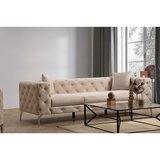 Atelier Del Sofa Bež žametna sedežna garnitura 237 cm Como – Cene