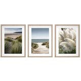 Styler Tiskane slike v kompletu 3 ks z okvirjem 30x40 cm Tranquil – | Shoptok.si