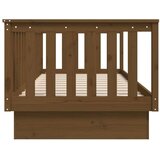  Dnevna postelja medeno rjava 90x200 cm trdna borovina, (20724518) | Shoptok.si
