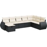 vidaXL 8-dijelni set vrtnih sofa od poliratana s jastucima crni | shoptok.hr
