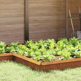 vidaXL Ograda protiv puževa Rđa 13,5 x 13,5 x 25 cm Cijene