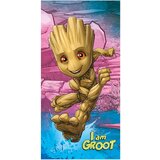 Jerry Fabrics Bombažna otroška brisača 70x140 cm Groot "I am groot" – | Shoptok.si