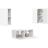  Komplet TV omaric 6 pcs Bela Konstruiran les - - Bela - 96.31 - 98 x 31 x 29,5 cm - 2025-vidaXL-Uvoz_2 | Shoptok.si