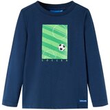  Dječja majica dugih rukava s uzorkom nogometnog terena modra 92 | shoptok.hr