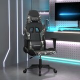 The Living Store Gaming stol črno in kamuflažno umetno usnje - Gaming Stol, (21625066) Cene