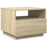  Stolić za kavu s LED svjetlima boja hrasta sonome 50x49x40 cm | shoptok.hr