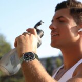  Silikonski pašček za uro Samsung Galaxy Watch Ultra 47 mm - črn | Shoptok.si