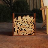  Stalak za drva za ogrjev 40x40x40 cm pohabani čelik | shoptok.hr