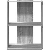  Regal za knjige s 3 razine siva boja hrasta 60x30x80 cm drveni | shoptok.hr