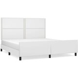  Posteljni okvir z vzglavjem bel 180x200 cm umetno usnje, (20903783) | Shoptok.si