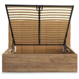 Bobochic Paris Oker žuti podstavljeni tapecirani/od iverice bračni krevet s prostorom za odlaganje s podnicom 160x200 cm Kumo – | shoptok.hr