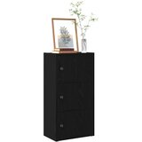  Regal za knjige crni hrasta 40x24x77 cm od konstruiranog drva | shoptok.hr