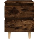  Noćni ormarići s nogama 2 kom boja dimljenog hrasta 40x35x50 cm | Eponuda.com