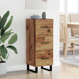  Kreveta Staro drvo 34,5 x 34 x 90 cm Obrađeno drvo i čelik | shoptok.hr