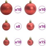 vidaXL Umjetna preddekorirana božićna jelka Črna 180 cm PVC | Shoptok.si
