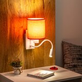  Brilagi - LED zidna lampa NUBILA 1xE27/25W/230V + LED/3W bela/crvena | Eponuda.com