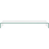 vidaXL Stalak za TV /Monitor Prozirno Staklo 120x30x13 cm | shoptok.hr