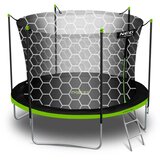 Neo-Sport vrtni trampolin 252 cm (8 ft) s unutarnjom mrežom i ljestvama, zeleni | shoptok.hr