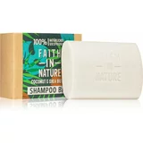 FAITH IN NATURE Coconut & Shea Butter organski trdi šampon ki dodaja hidracijo in sijaj 85 g