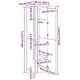  Ormar s pohranom 2 pcs Umjetnička hrastovina 50 x 50 x 200 cm | shoptok.hr