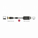 Delock DisplayPort / DVI priključni kabel 20.00 cm 62609 pozlaćeni kontakti crna [1x muški konektor displayport - 1x žen | Eponuda.ba