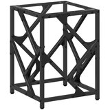  Stolić s prozirnom staklenom površinom 30x30x41 cm čelik | shoptok.hr