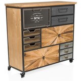 MID.YOU Široka Komoda Continento, Črna, Barva Jelke | Shoptok.si