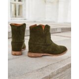 Resti Cowboy-style ankle boots on a covered wedge Blueston | Shoptok.si
