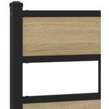  Posteljno vzglavje sonoma hrast 75 cm železo/inženirski les, (21532683) | Shoptok.si