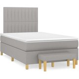  Krevet s oprugama i madracem svjetlosivi 120x190 cm od tkanine | shoptok.hr