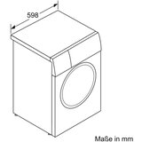 Bosch WGB2560X1 Serija 8 Pralni stroj 10 kg, 1600 vrt/min, srebrno-inox | Shoptok.si