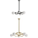  Redo 01-3258 - Luster na šipci CONFUSIO 5xE14/28W/230V prečnik 96 cm zlatni | Eponuda.com