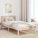 vidaXL Krevet od borovine Prirodni Masivno drvo 80 x 200 cm Izdržljiv | shoptok.hr