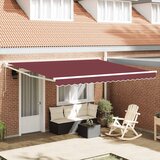 Tenda na ručno uvlačenje bordo 400 x 300 cm | shoptok.hr