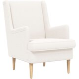  Fotelja s footstoolom 2 kom. Krem Bouclé 79 x 79 x 87,5 cm | shoptok.hr