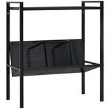 Police za knjige s 2 razine crne 52x28x59 cm konstruirano drvo | shoptok.hr