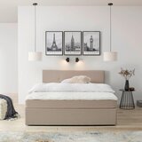 P & B POSTELJA Z VZMETNICO 180 cm x 200 cm , peščene barve | Shoptok.si