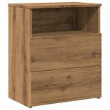 Maison Chic Nočna omarica - Nočna miza artisan hrast 50x32x60 cm inženirski les, (21688220) Cene