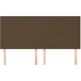  Uzglavlje tamnosmeđe 160x5x118/128 cm tkanina | shoptok.hr