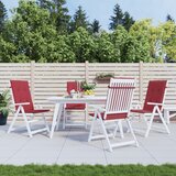  Jastuci za vrtne stolice 4 kom boja vina 120x50x3 cm od tkanine | shoptok.hr