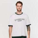 GymBeam Oversized Varsity T-Shirt White L Cene