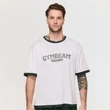 Oversized Varsity T-Shirt White L