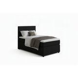 MID.YOU BOXSPRING POSTELJA 90 cm x 200 cm , tekstil, leseni material barve grafita | Shoptok.si