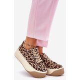 Boto Sneakers On Massive Platform Smooth Beige Tirvanis | shoptok.hr