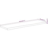 Stolna Mizna plošča 120x40x3,8 cm pravokotna trdna akacija naravni rob | Shoptok.si