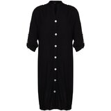 Trendyol Curve Black Woven Beach Dress | shoptok.hr