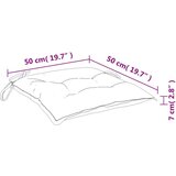  Jastuci za stolice 4 kom plavo-bijele pruge 50x50x7 cm tkanina | shoptok.hr