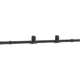 Pribor za klizna vrata 152,5 cm čelični crni | Eponuda.com